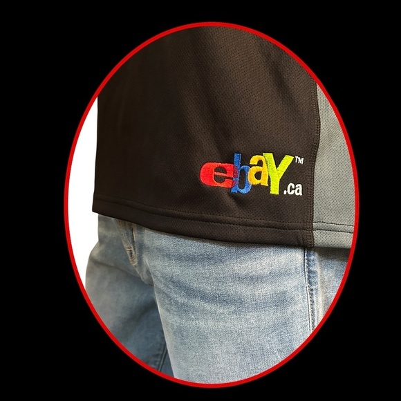 KARBON Fitness Athletic Jacket Embroidered ebay logo Quarter Zip Y2K NWT RARE - Picture 7 of 16